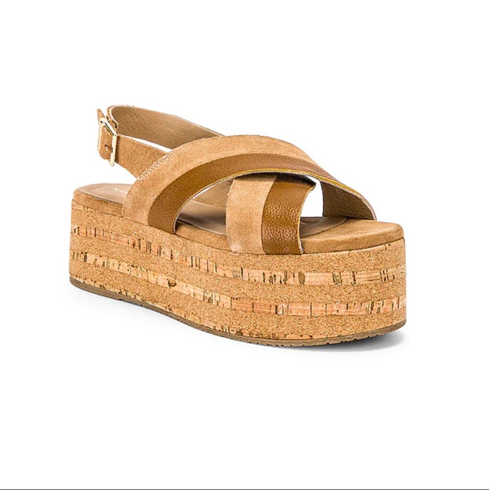 KAANAS Sydney Cross Over Platform Sandals